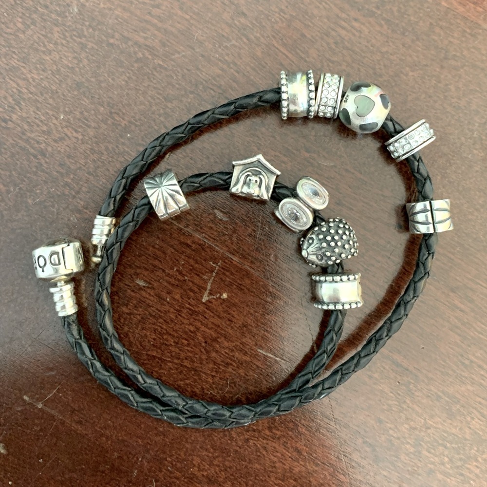 Pandora bracelet with charms